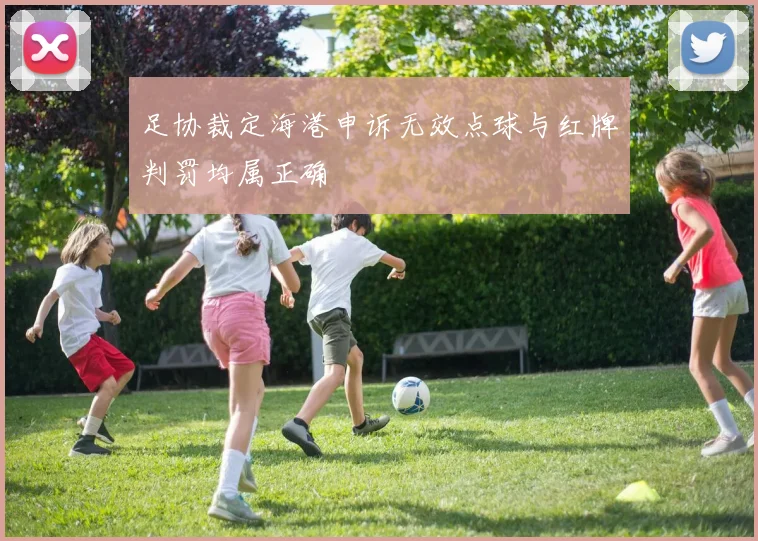 足协裁定海港申诉无效点球与红牌判罚均属正确